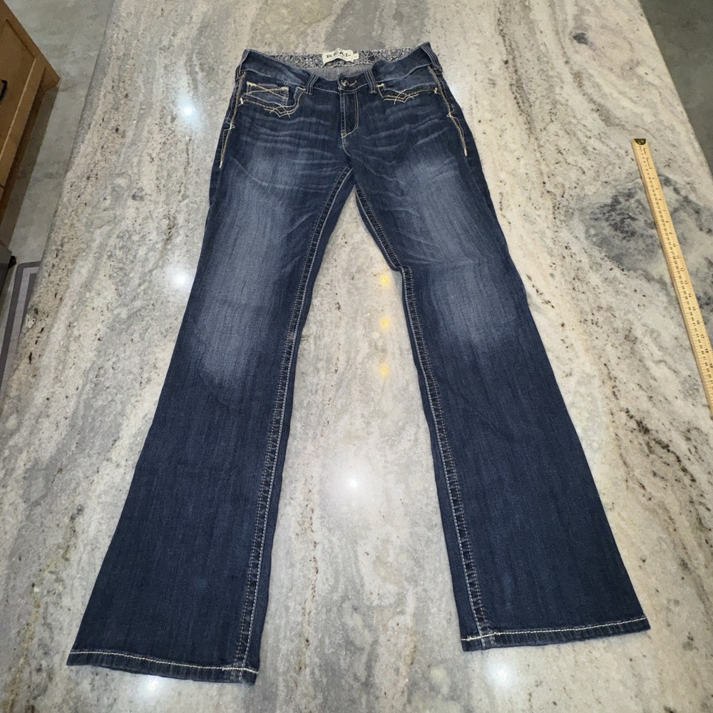Ariat Denim Men's 33x35 * Dark Wash Bootcut Long Tall Work Casual Cowboy
